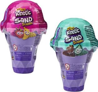 Actual product image Spin Master 6058757 KINETIC SAND Coni Gelato Ass.to sabbia cinetica, sabbia colorata