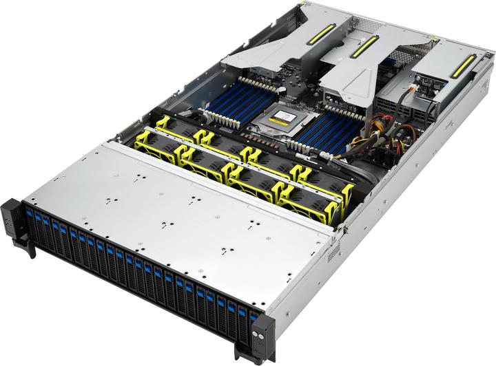 Actual product image ASUS Server RS521A-E12-RS24U/1G/2kW/16NVMe/FAN/RH/OCP/GPU