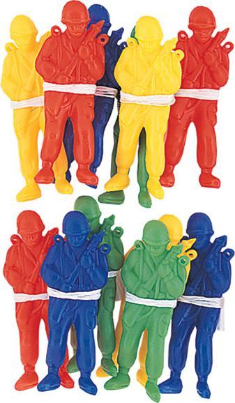Image du produit Unique Parachutiste en plastique (12 pièces)