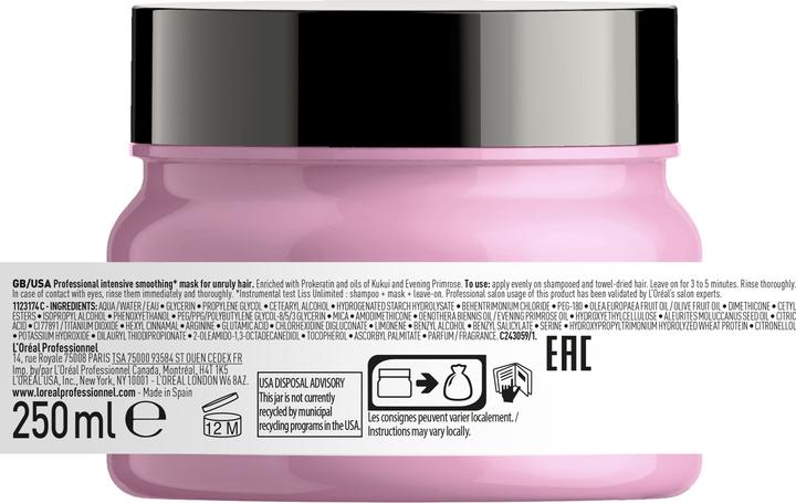 Immagine prodotto L'Oréal Professionnel Maschera Liss Unlimited (250 ml)
