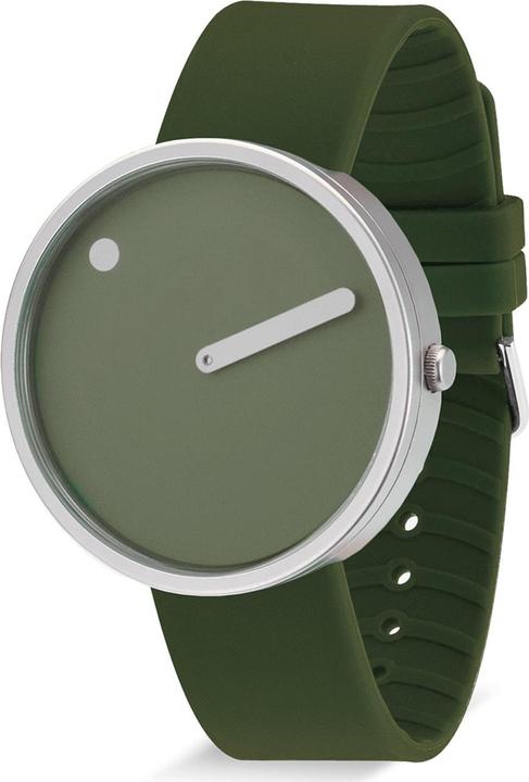 Immagine prodotto Picto 43396-7764S Unisex Fresh Olive Silicone 40mm 5ATM (Orologio da polso analogico)