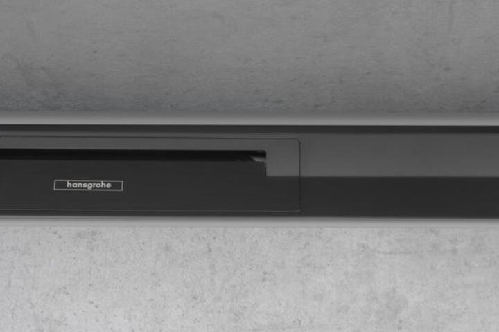 Actual product image hansgrohe HG shower channel RainDrain Flex can be shortened, wall-mounted 1000mm matt black (1000 mm)