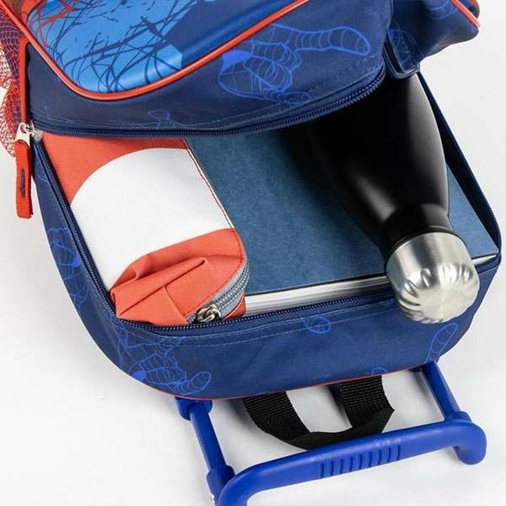 Actual product image Spiderman Spider-Man Schulrucksack 3D Mit Rädern Blau 25,0 X 31,0 X 10,0 Cm