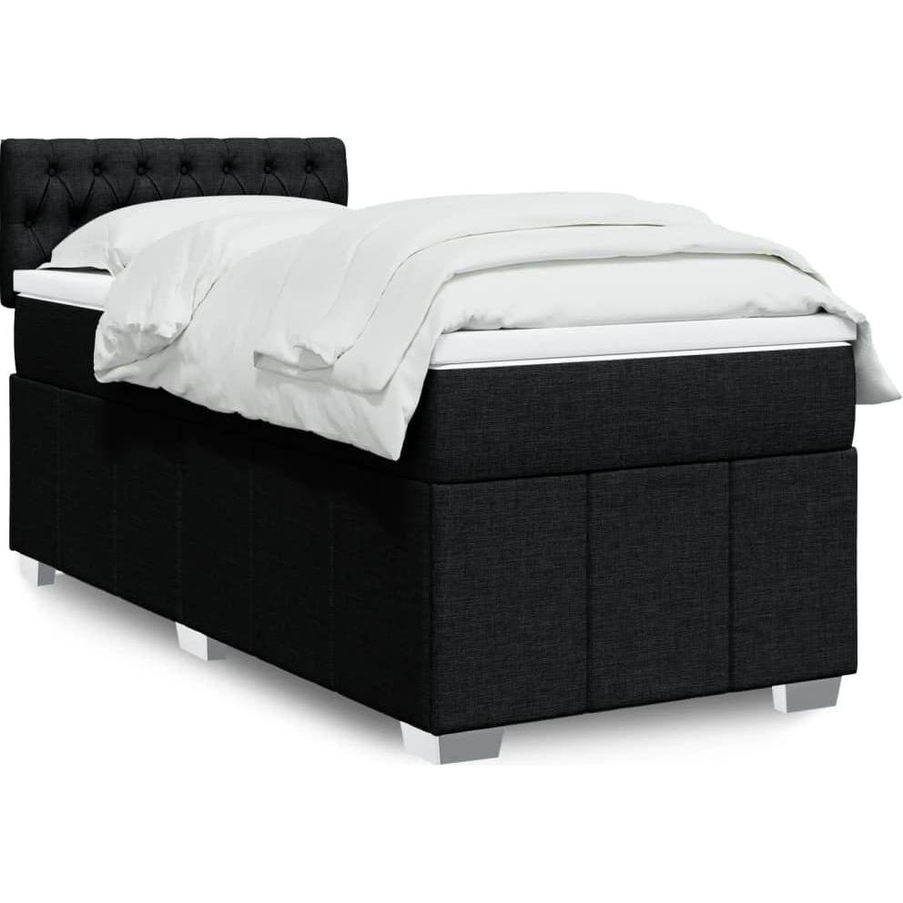 VidaXL, Bett, Bo x springbett mit Matratze 80 x 200 cm Stoff (80 x 200 cm)