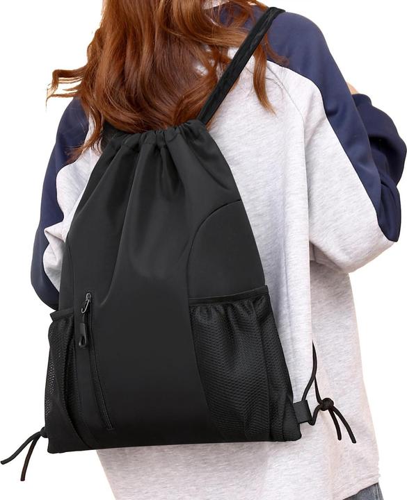 Produktbild Only-Bags.Store Drawstring Rucksack grosse Kapazität Gym Bag, wasserdicht Nylon Sporttasche