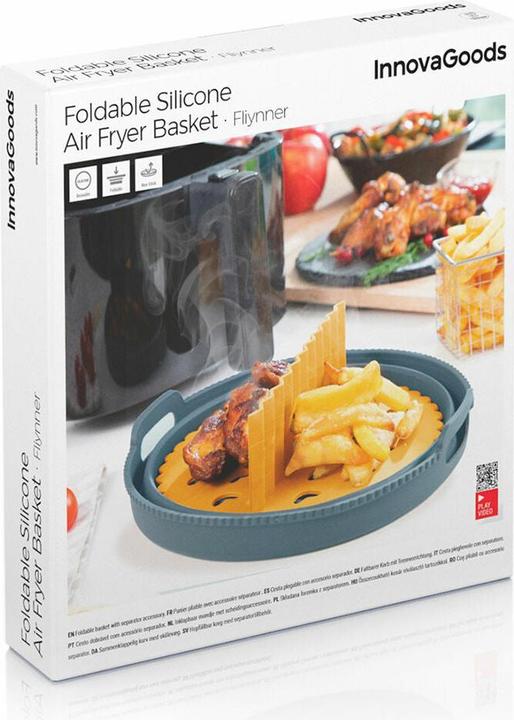 Produktbild InnovaGoods Faltbarer Silikonkorb für Heissluftfritteusen Fliynner