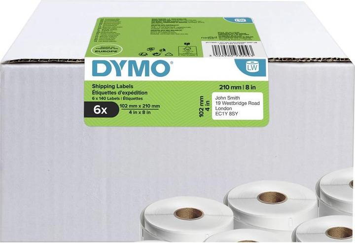 Actual product image Dymo LW shipping labels large pack 6Rl 140pcs/roll (10.20 cm)