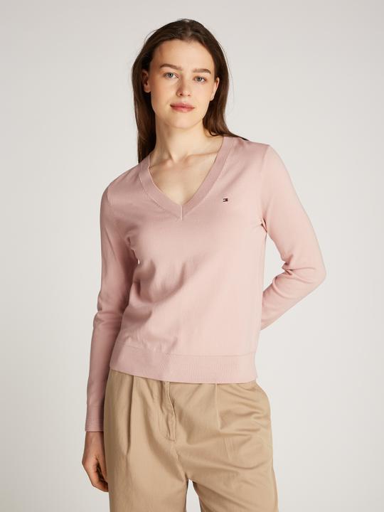 Produktbild Tommy Hilfiger Co Jersey Stitch V-Nk Sweater Ls (XXS)