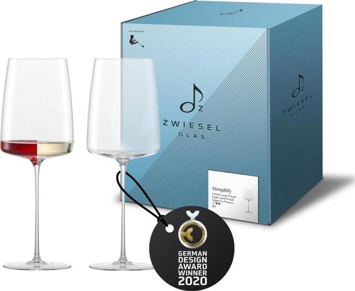 Produktbild Zwiesel Leicht Und Frisch Simplify 2 (Kt2) (38.20 cl, 2 Gläser, Weissweingläser)