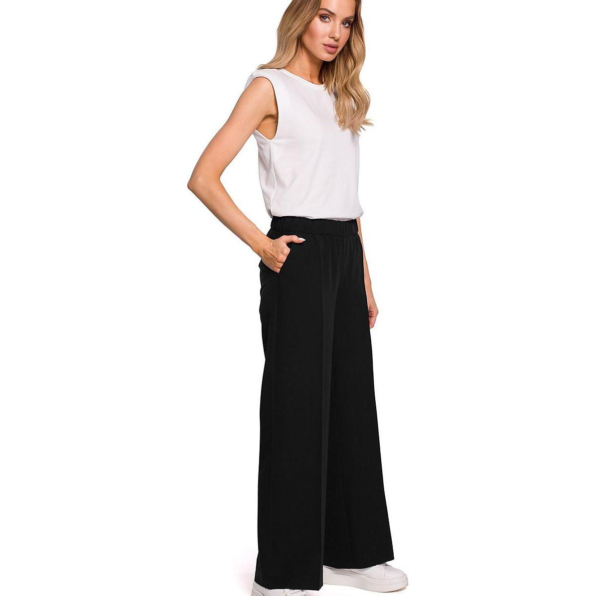 Made of Emotion, Damen, Hosen, Lange Hose Moe, Schwarz, (S)