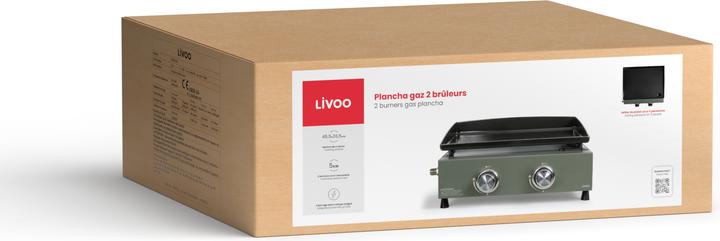 Immagine prodotto Livoo Plancha a gas 2 bruciatori (5 kW)