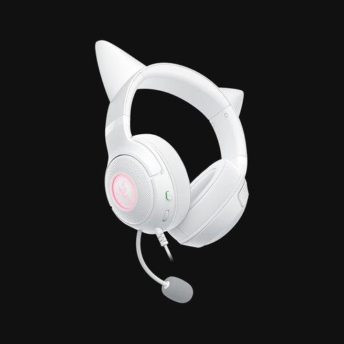 Actual product image Razer Kraken Kitty V2 - White (Cable)