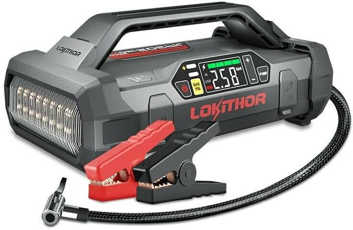 Produktbild Lokithor Powerbank / Jump starter JA302, 2500A, kompresor 10-150 PSI (2500 A, 17100 mAh)