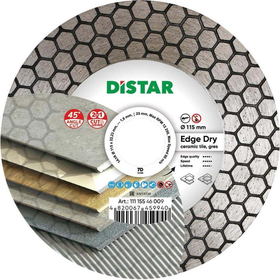 Distar, Lama, Diamentowa tarcza tnąca 1A1R 115 Edge Dry