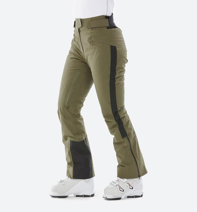 Actual product image Wedze Women's breathable ski trousers with freedom of movement - 980 khaki (42)