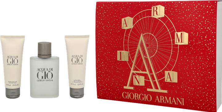 Actual product image Giorgio Armani Acqua di Gio Homme Eau de Toilette 100ml+Shower Gel 75ml+Balm 75ml Set (Fragrance set)