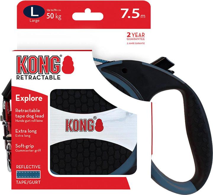 Image du produit KONG Laisse à enrouleur Explore (L, Chien, Sport canin)
