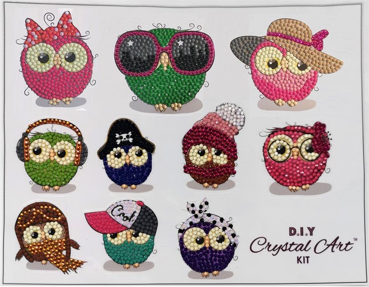 Produktbild Craft Buddy Owl Life, 21x27cm Crystal Art Sticker Set