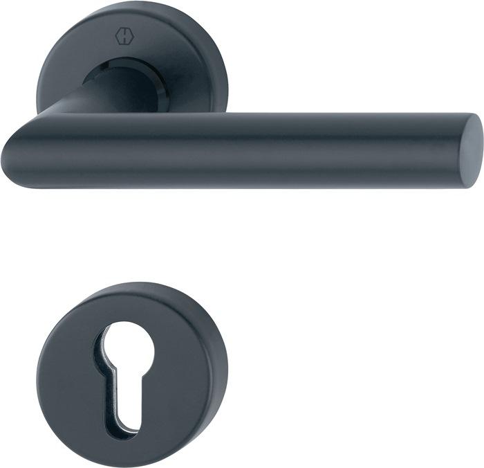 Actual product image Hoppe Rosette half-set Ams.E1400Z/42/42S VA F9714M 4-KT.8mm f.combination protection (Door handle)