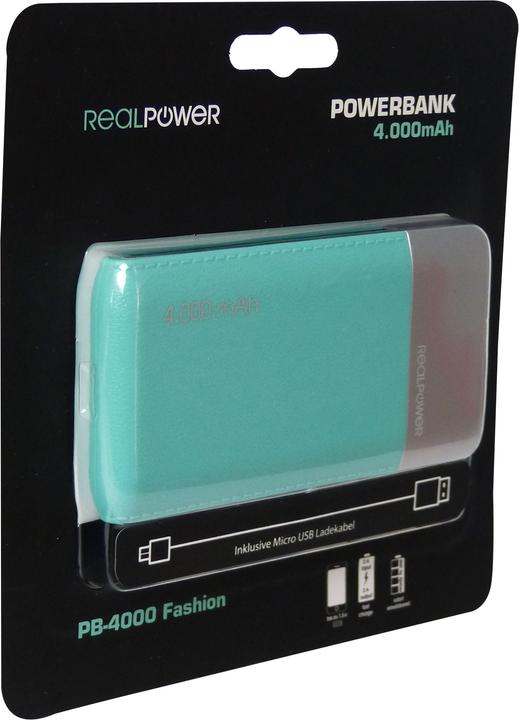 Produktbild RealPower PB-4000 Fashion (4000 mAh, 14.80 Wh)