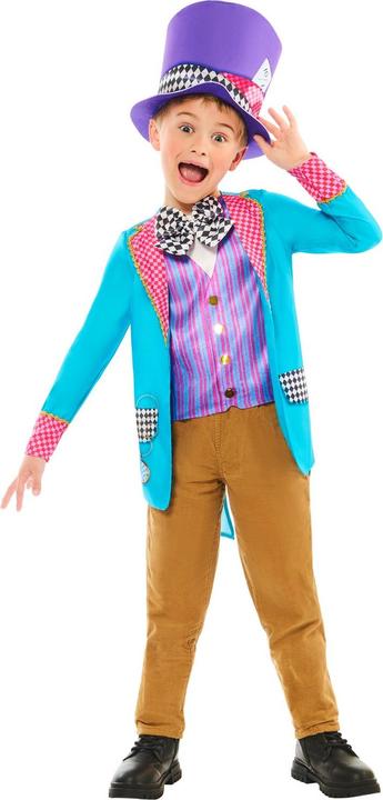 Actual product image Alice In Wonderland Childrens/Kids Mad Hatter Costume (116)