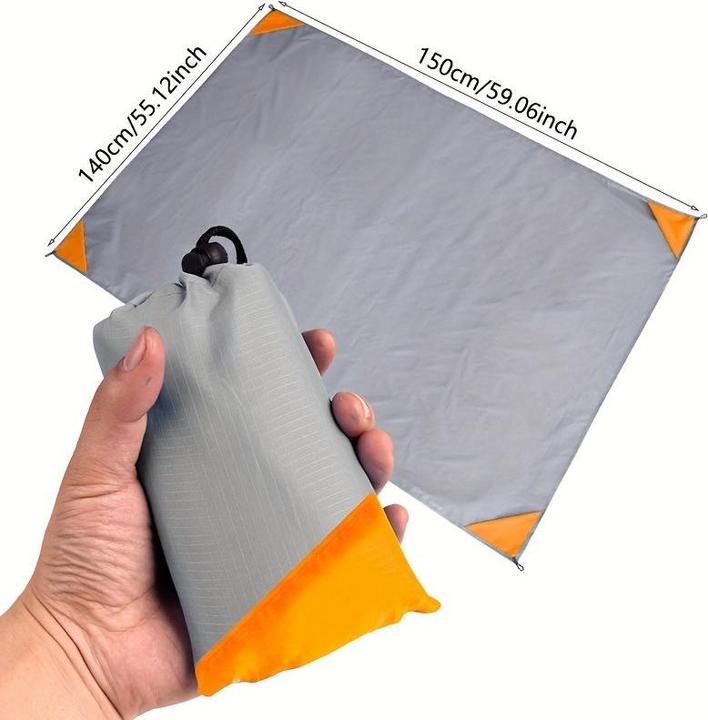 Image du produit Alopini 1 Stück Outdoor-Campingmatte, Picknickmatte und Strandmatte mit Kordelzugtaschen, superleicht und