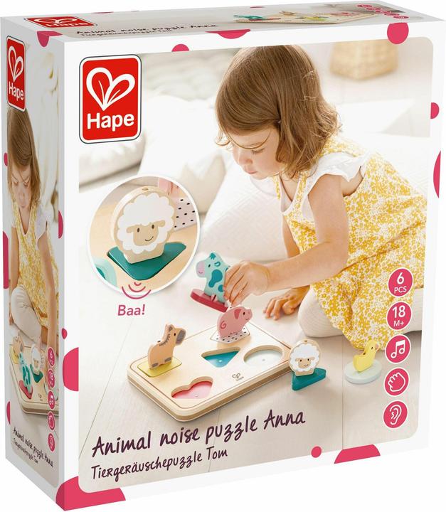 Produktbild Hape Tiergeräuschepuzzle Tom (6 Teile)