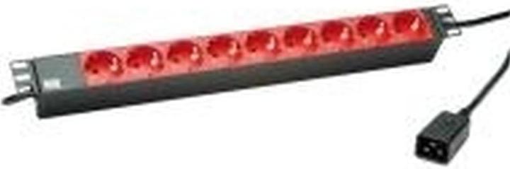 Actual product image Bachmann 19"1HE 8-f. Coldger.St. C20 black (9x, CEE 7/3, 2 m)