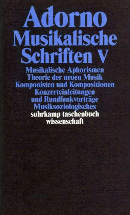Produktbild Gesammelte Schriften in 20 Bänden (Deutsch, Theodor W. Adorno, 2003)