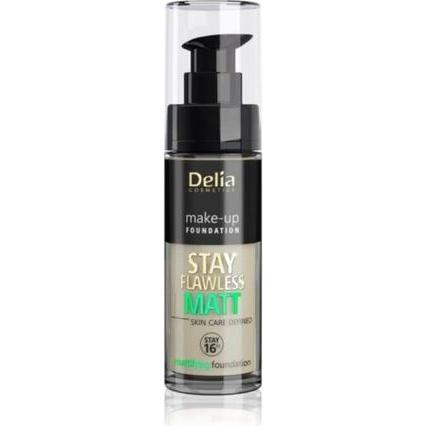 Delia Cosmetics, Foundation, Cosmetics Stay Flawless Mattifying Foundation 16H No. 404 Cashmere 30ml
