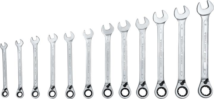 Produktbild Brilliant Tools BT013212 (19 mm, 12 mm, 14 mm, 16 mm, 10  mm, 18 mm, 17 mm, 11 mm, 15 mm, 8 mm, 9 mm, 13 mm)