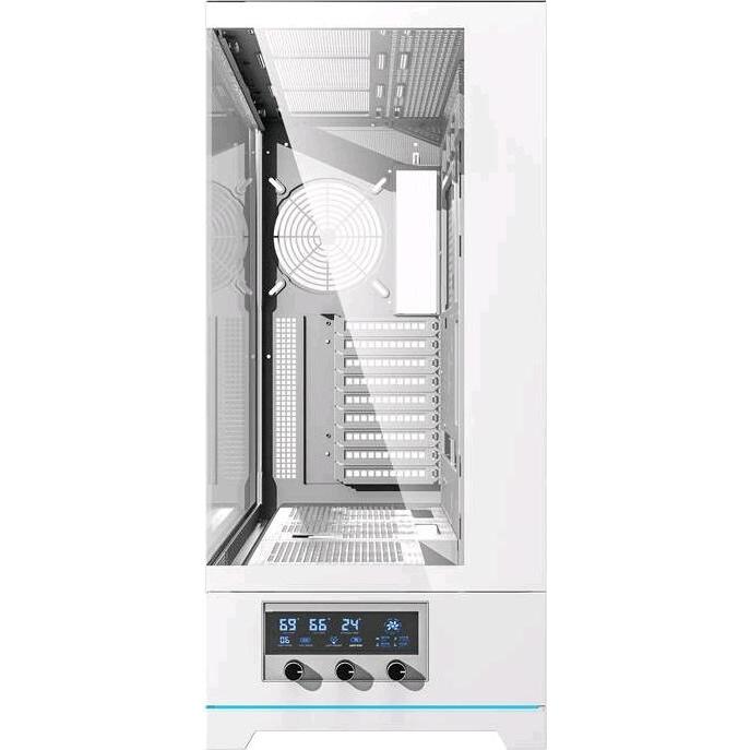 Thumbnail - Darkflash Tech Darkflash DY451L computer case without fans (white) (ITX, ATX, mATX), PC Gehäuse, Weiss