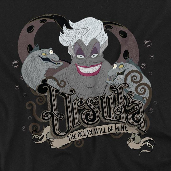 Actual product image The Little Mermaid Unisex Adult Ocean Will Be Mine Ursula T-Shirt (M)