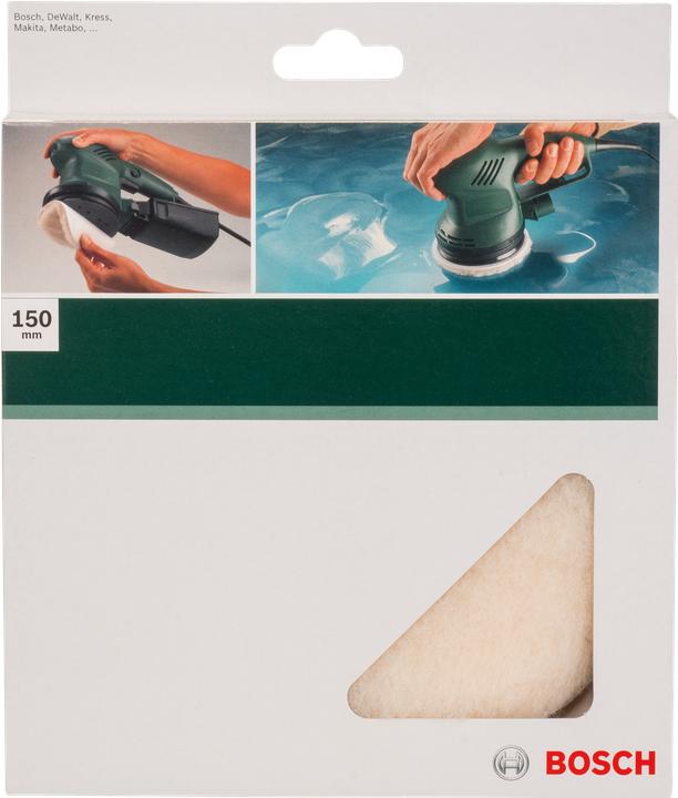 Produktbild Bosch Zubehör Lammwollhaube für Exzenterschleifer, 150 mm Klett