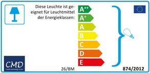 Energie-Label CMD Aqua Trilo (E27, IP44)
