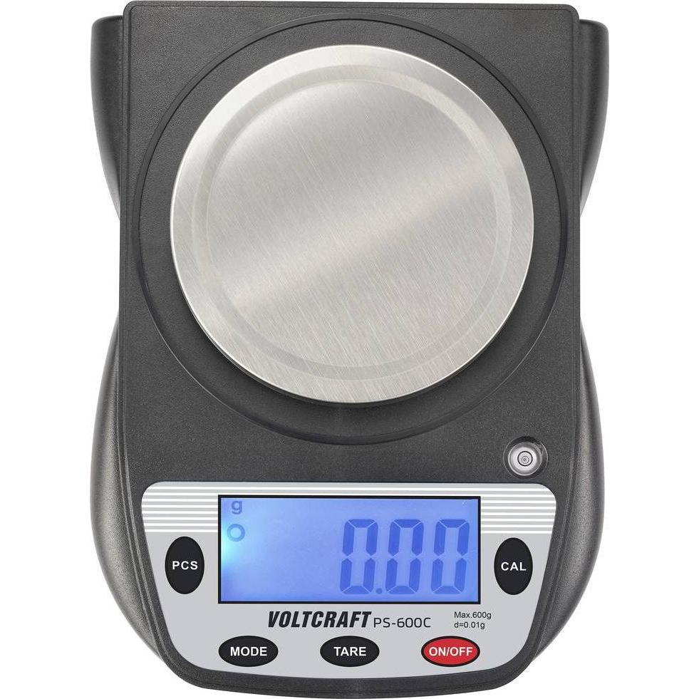 Thumbnail - Voltcraft, Feinwaage, PS-600C Präzisionswaage Wägebereich (max.) 600g Ablesbarkeit 0.01g batteriebetrieben Sch