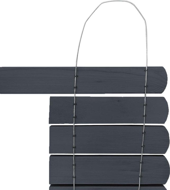 Produktbild Natura Punto Beetumrandung aus Holz, Beeteinfassung dunkelgrau, 200 x 20/35 cm