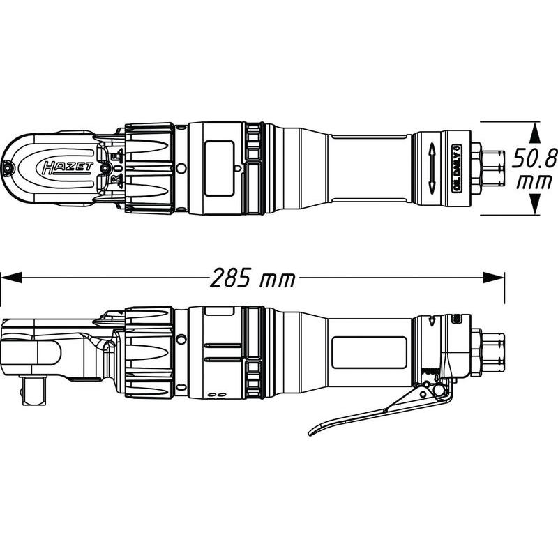 Thumbnail - HAZET, Ratsche, Hochleistungs-Ratschenschrauber 9022-360 ∙ Vierkant 12,5 mm (1/2 Zoll) (1/2")