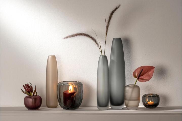 Actual product image Leonardo Vase Bellagio 10 cm, Anthracite (1 x, 0.50 l)