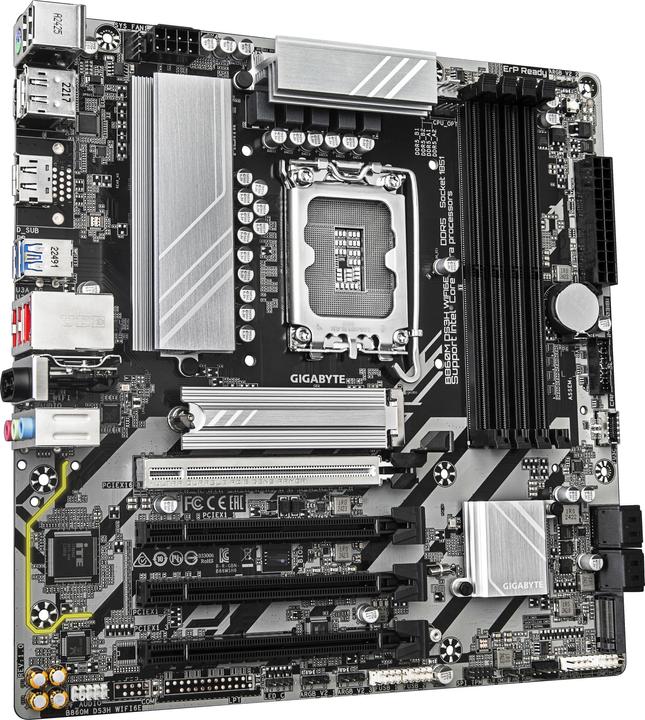 Productafbeelding Gigabyte MB GBT Intel 1851 B860M DS3H WIFI6E (LGA 1851, Intel B860, mATX)