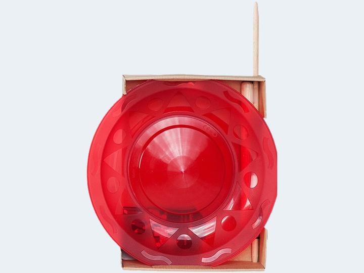 Henrys Set di piatti da giocoliere rosso