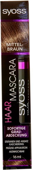Actual product image Syoss Hair Mascara (Middle brown)