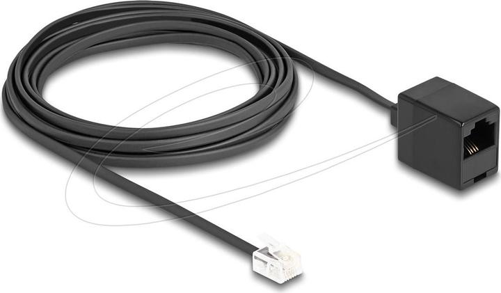 Actual product image Delock Telephone cable RJ11 plug to RJ45 socket black 5 m