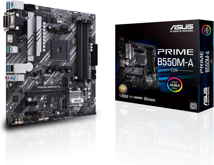 Produktbild ASUS PRIME B550M-A/CSM (AM4, AMD B550, mATX)