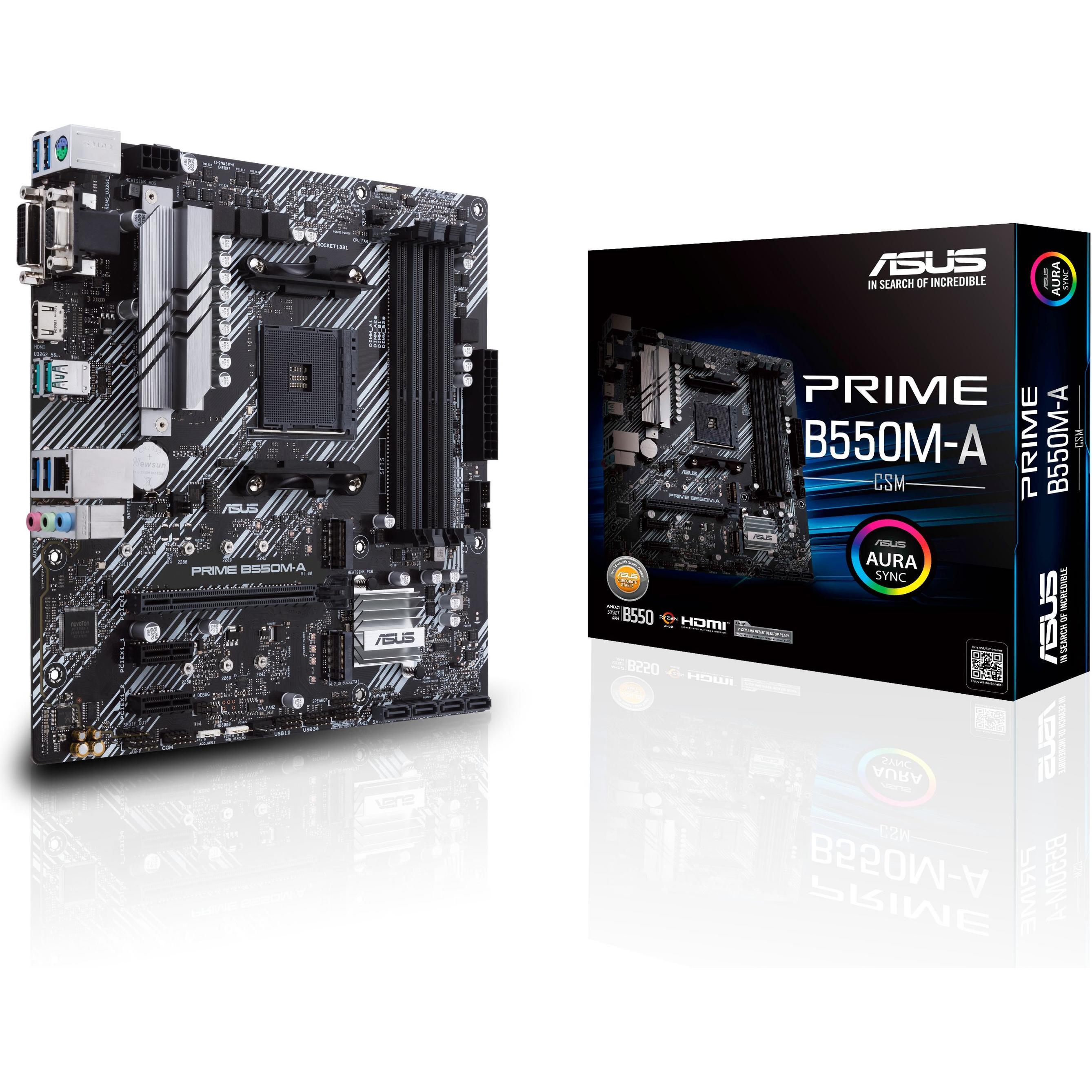 ASUS PRIME B550M-A/CSM (AM4, AMD B550, mATX), Mainboard