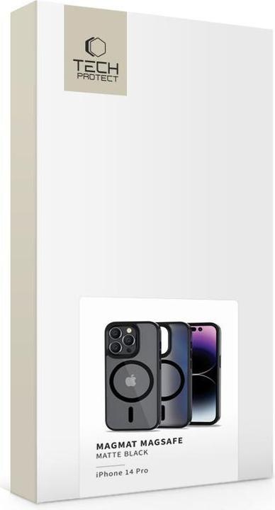 Produktbild Tech Technikgeschütztes CASE Technikgeschütztes Magmat "MagSafe Apple iPhone 14 Pro Matte Black" (Apple iPhone 14 Pro)