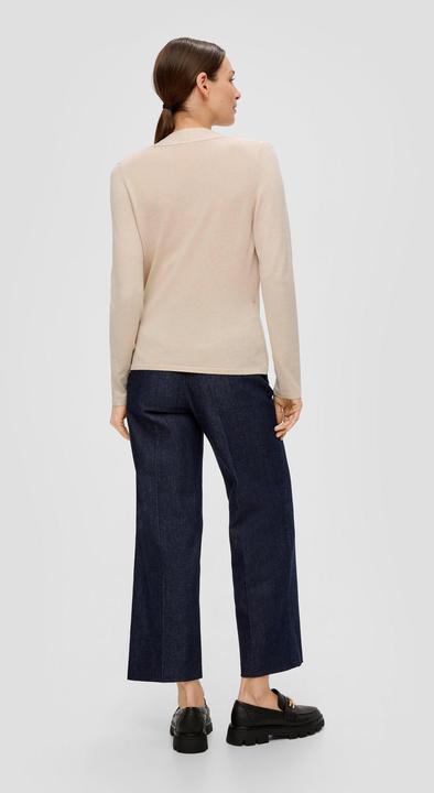 Produktbild S.Oliver Strickpullover Strickpullover in Wickel-Optik (48)