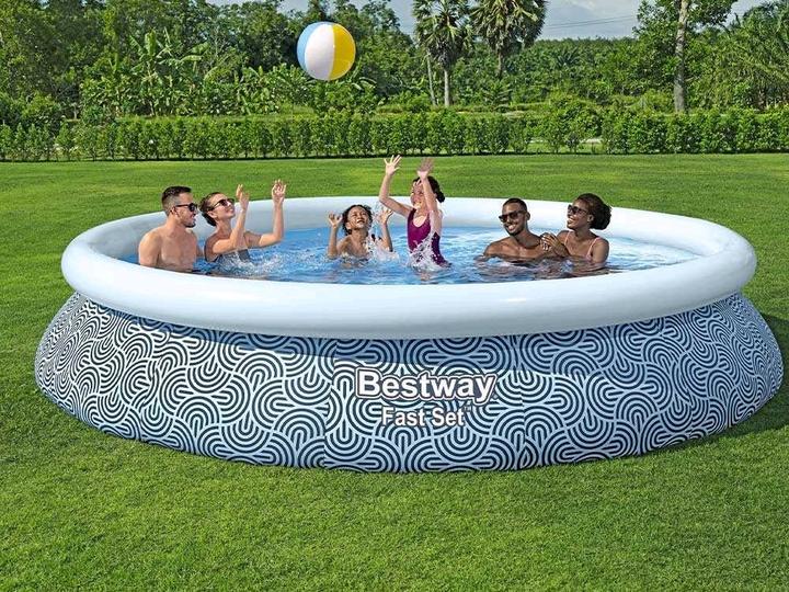 Actual product image Bestway Fast Set Aufblasbarer Pool und Filterpumpe 29 W (457 x 84 cm)