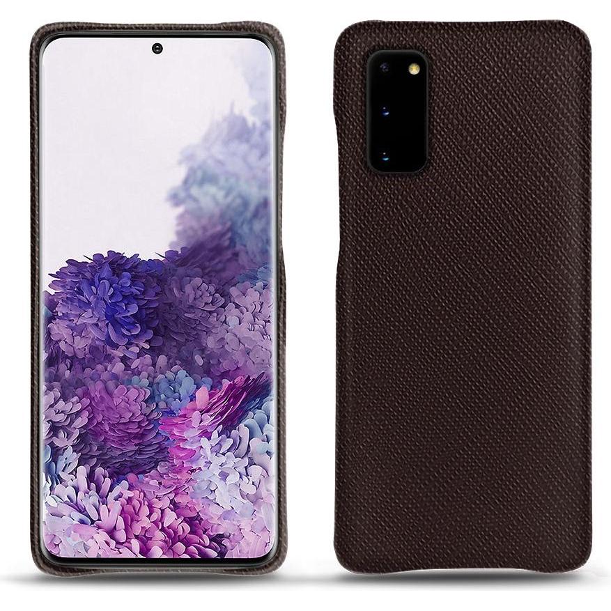 Noreve Lederschutzhülle (Samsung Galaxy S20), Smartphone Hülle, Braun