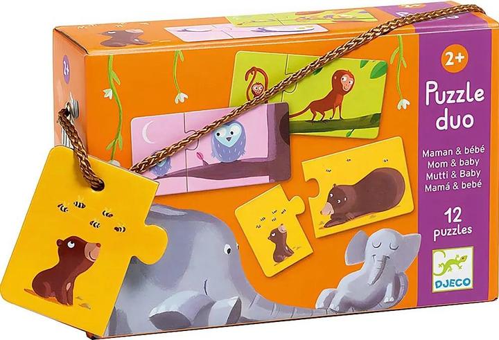 Immagine prodotto Djeco Puzzle duo mamma e bambino (12 pezzi)